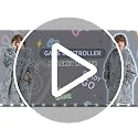 Kids Wearable Blanket Hoodie Oversized Sherpa Sleepwear for Boys Girls Teens 6-13YR, Glow in The Dark Game Controller Design - Mewkou