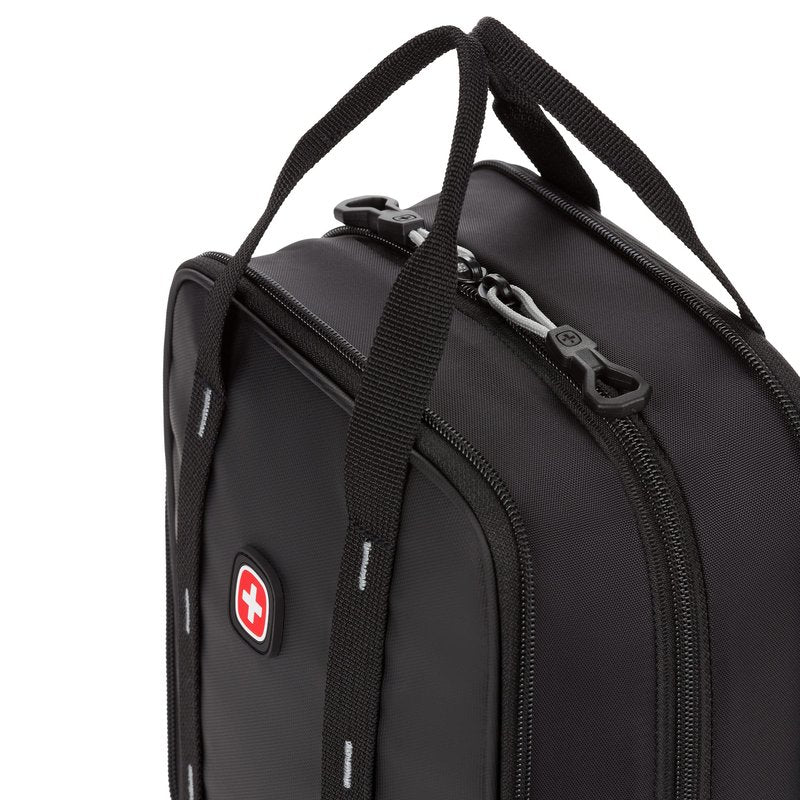 SwissGear 3733 Collapsible Insulated Lunch Bag, Black/Red