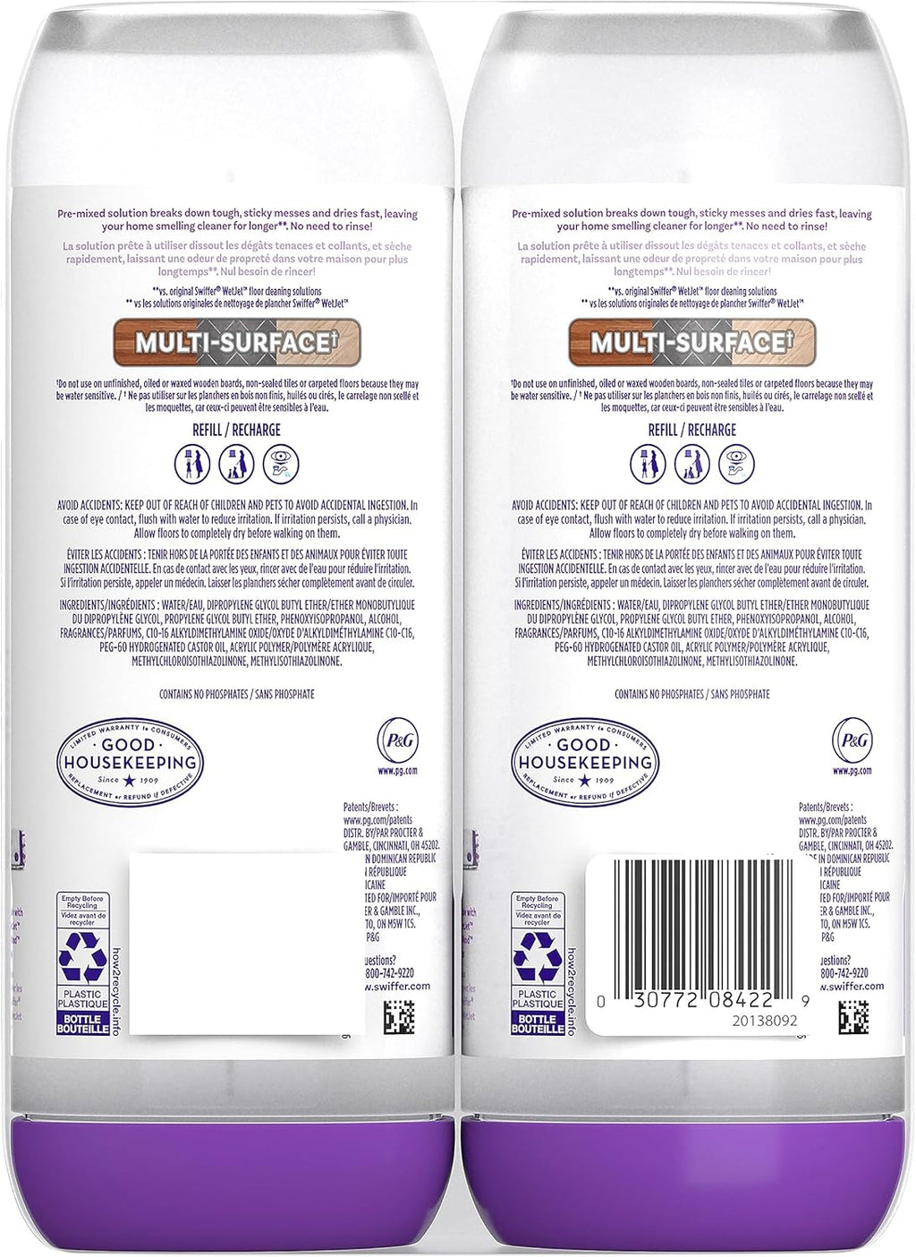 Swiffer PowerMop Floor Cleaning Solution - Fresh Scent Refills | 25.3 fl oz, 2 Pack