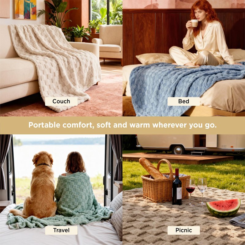 Bedsure GentleSoft Sage Green Throw Blanket for Couch - Super Soft Cozy Mothers Gifts Day Blankets, Cute Comfort Fleece Large Throws for Living Room Bedroom Home Decor, 50x70 Inches