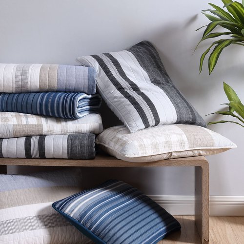 Nautica - Twin Quilt, Cotton Reversible Bedding, Home Decor for All Seasons (Vessey Grey, Twin)