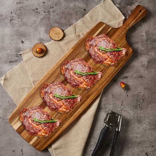 TEIBVG Acacia Wood Cutting Board and Large Charcuterie Board with Handle - Long Serving Board for Veggies, Bread, Cheese Board, Appetizers, and Picnic Celebrations, 24x7 Inch