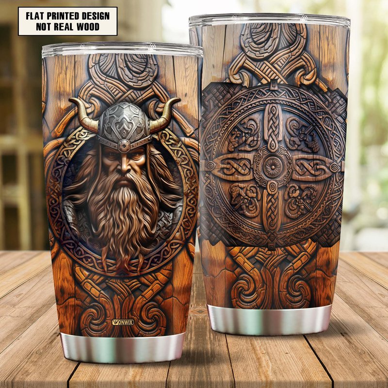 WONWIX Viking Cup Tumbler 20oz Viking Gifts for Men Dad Husband Vikings Stainless Steel Insulated Coffee Mugs Travel Drinking Cups Gift for Birthday Christmas Retirement Fathers Day