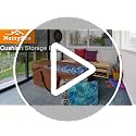 Water-Resistant Outdoor Patio Cushion Storage Bag 50x15x25 Inch