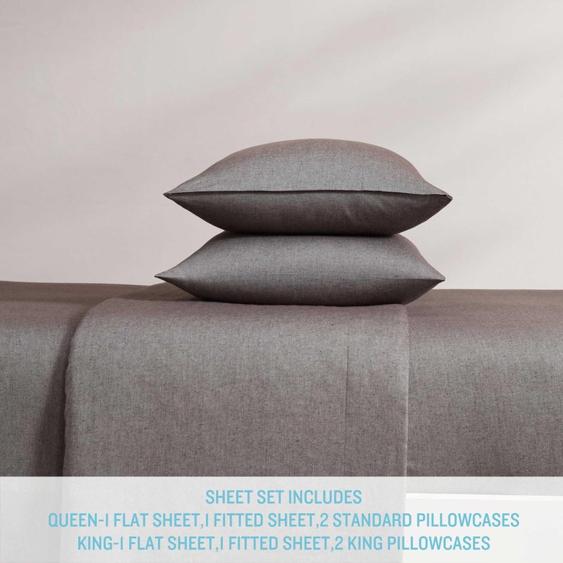 Tommy Bahama - King Sheet Set, Twill Weave Bedding with Matching Shams and Deep Pockets, Wrinkle-Resistant Bed Essentials, Oeko-Tex Certified (Paradise Twill Dark Brown, King)