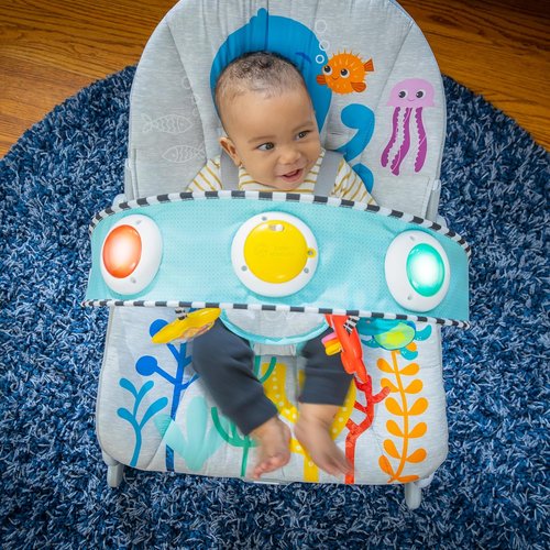 Baby Einstein Ocean Explorers Rocker - Musical Infant to Toddler Chair with Lights & Sounds | Ages 0-30 Months