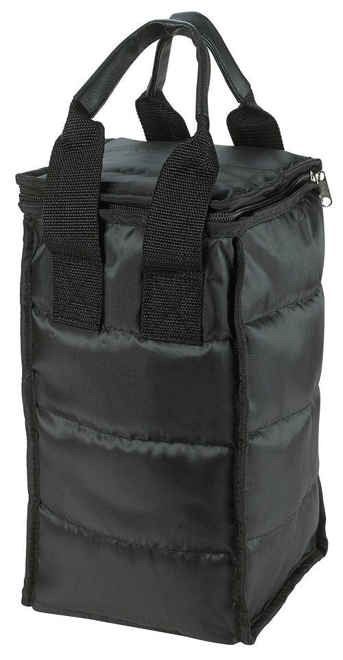 Handy Laundry Wine Carrier Tote Bag – 4-Bottle Pockets Capacity with Padded Insulation, Zipper Closure, and Carry Handles – Ideal for Travel, Picnics, and Beach Trips