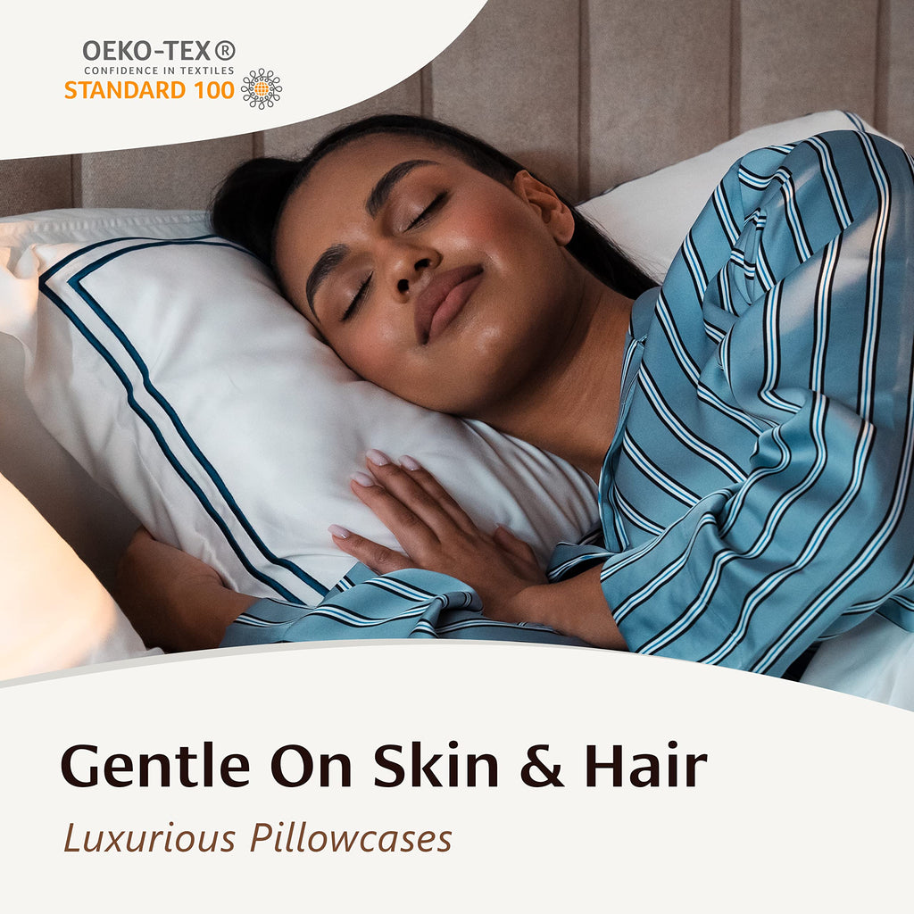 BELLE TERRE Luxury 100% Viscose Derived from Bamboo Sheets Queen Size - Organic, Super Soft Sheets Bed Set - Top and Fitted Sheet, 2 Pillowcases - Cooling Bed Sheets for Hot Sleepers