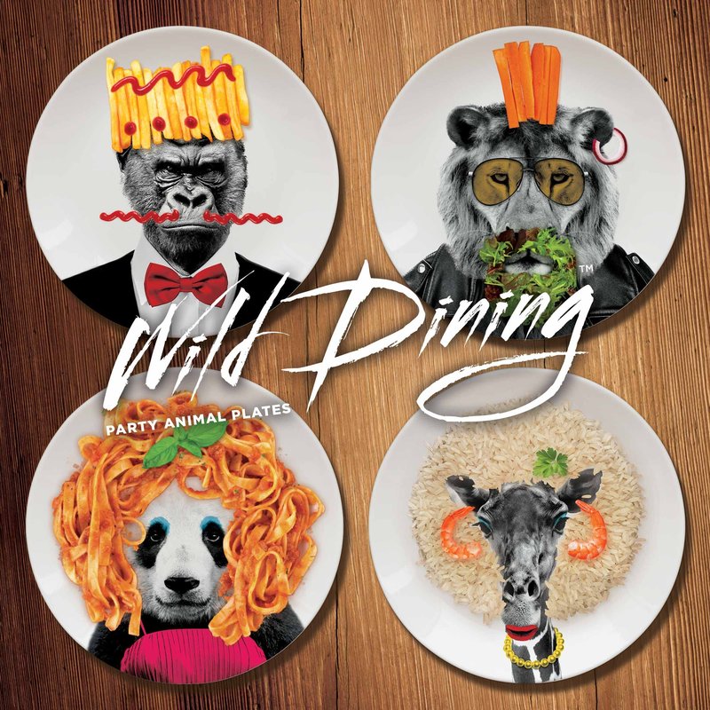 Mustard Wild Dining Andy Alpaca Dinner Plate, Ceramic M12006G