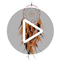 Handmade Black Dream Catcher Wall Decor with Feathers and Beads, 63.5cm