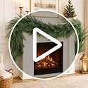 9FT FAJUNZH Extra Full Layered Cedar Garland 9FT-1PC Soft-Touch Greenery