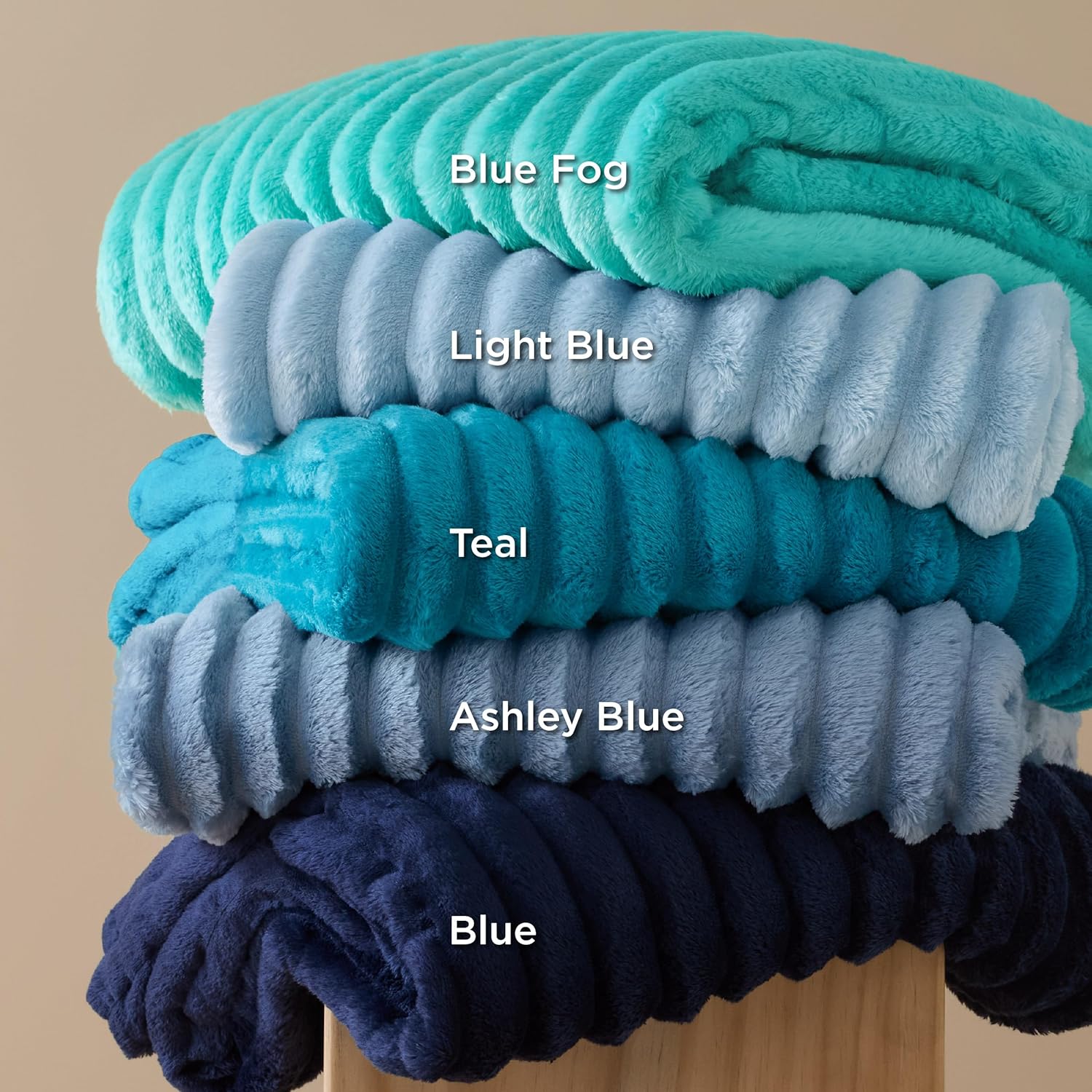 Bedsure GentleSoft Throw Blanket - Cozy, Soft Couch Blanket in Blue | Perfect 50x70 Inches Size