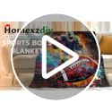 Homexzdiy Brown Kids Blanket 50x60 Inches Cozy Football Throw for Teens & Boys