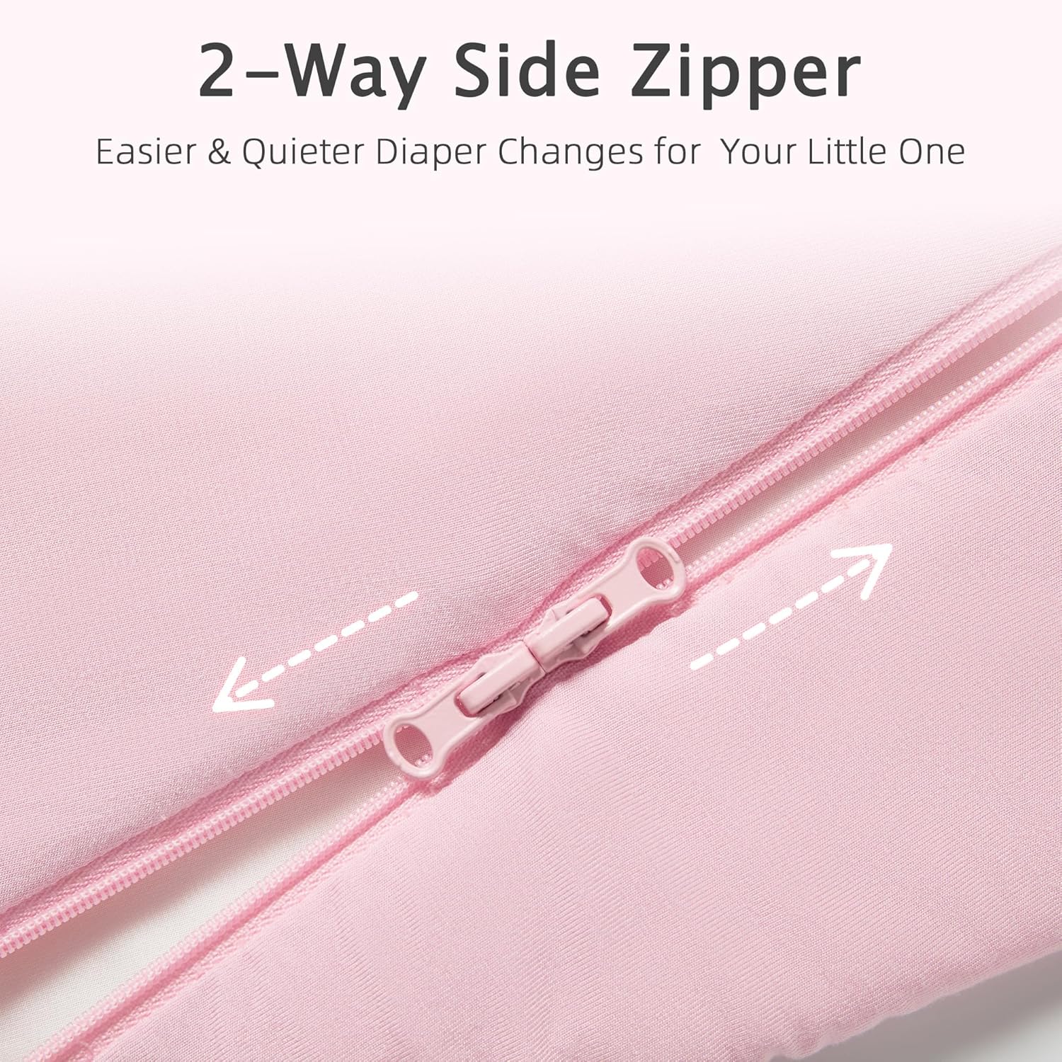 Skiennix Sleep Sack - 1.0 TOG Wearable Blanket for 6-18 Months Babies | Lightweight Bamboo Rayon, Pink, M