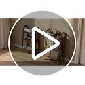 3-Tier Solid Oak Ladder Shelf, Small Wooden Bookshelf for Living Room