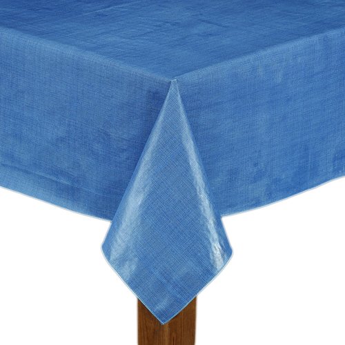 Lintex Cafe Deauville Vinyl Tablecloth Chambray 52"x70" [Kitchen]