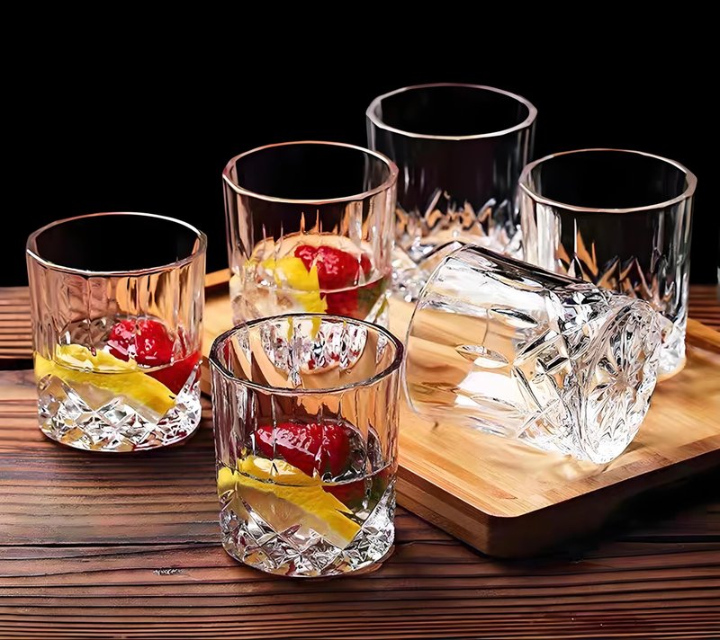 VEILEDGEM 9 Oz Unbreakable Tritan Drinking Glasses Shatterproof Acrylic Glasses Drinkware BPA Free Hard Plastic Cups Reusable Kitchen Water Glasses Drinking Set of 6 (Clear)
