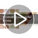 Staruby Flower Cork Coasters Set of 12 - Absorbent Non-Slip Drink Coasters, 4 Inch Decorative Table Protectors - Variation: Flower 01