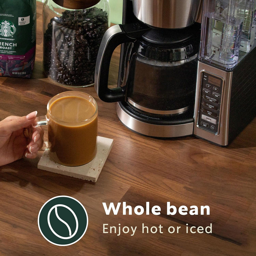 Starbucks Whole Coffee Beans - Medium Roast Pike Place Roast for Hot or Iced Coffee | 12 oz