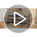 3-Tier Extra-Wide Shoe Rack Organizer for Entryway and Closet, Black Metal