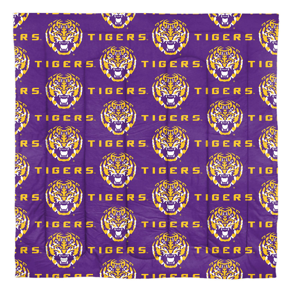 Northwest NCAA LSU Tigers Unisex-Adult Bed in a Bag Set, Twin, Rotary
