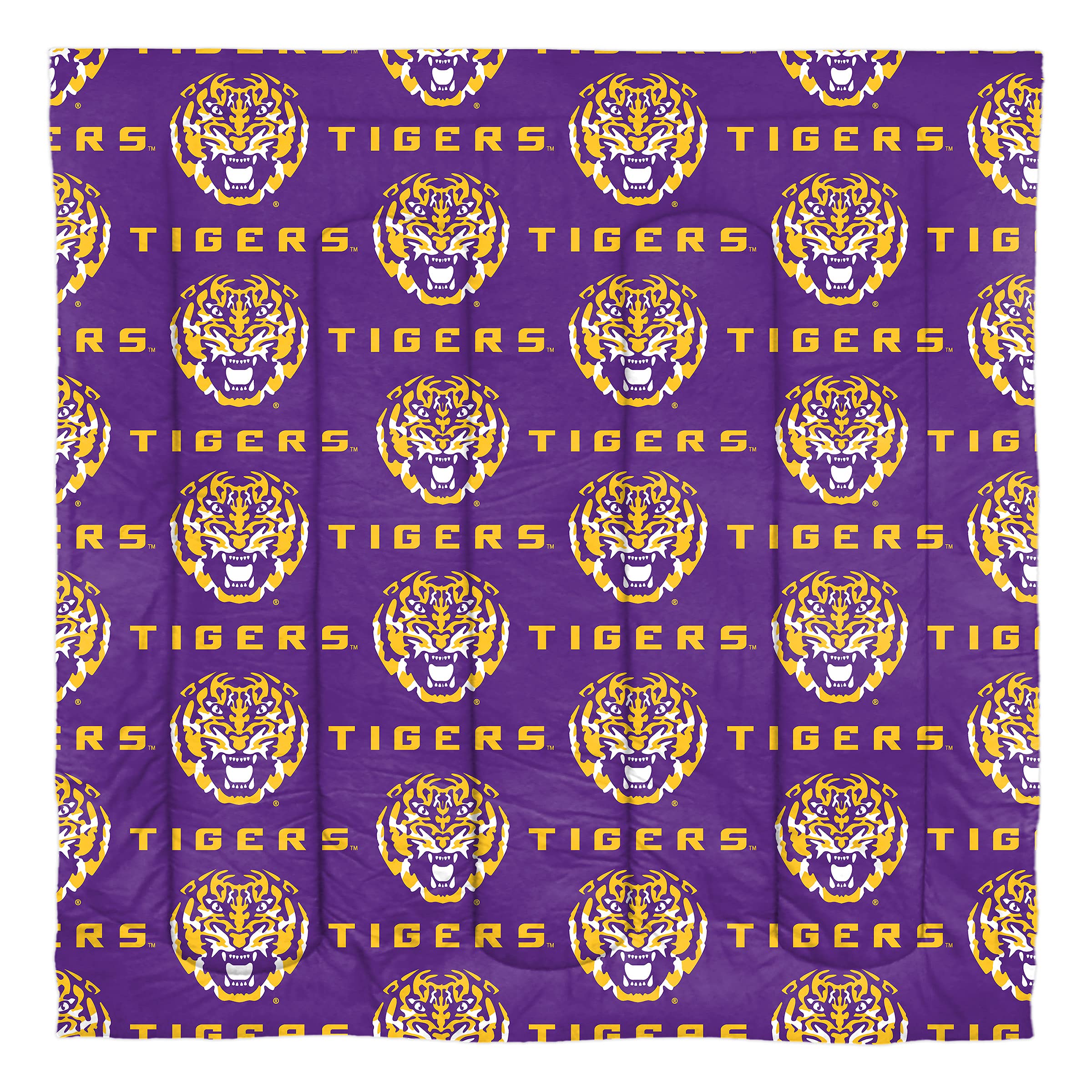 Northwest NCAA LSU Tigers Unisex-Adult Bed in a Bag Set, Twin, Rotary