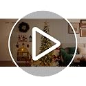 VeriNaTural 6ft Prelit Slim Artificial Christmas Tree with Warm White LED Lights