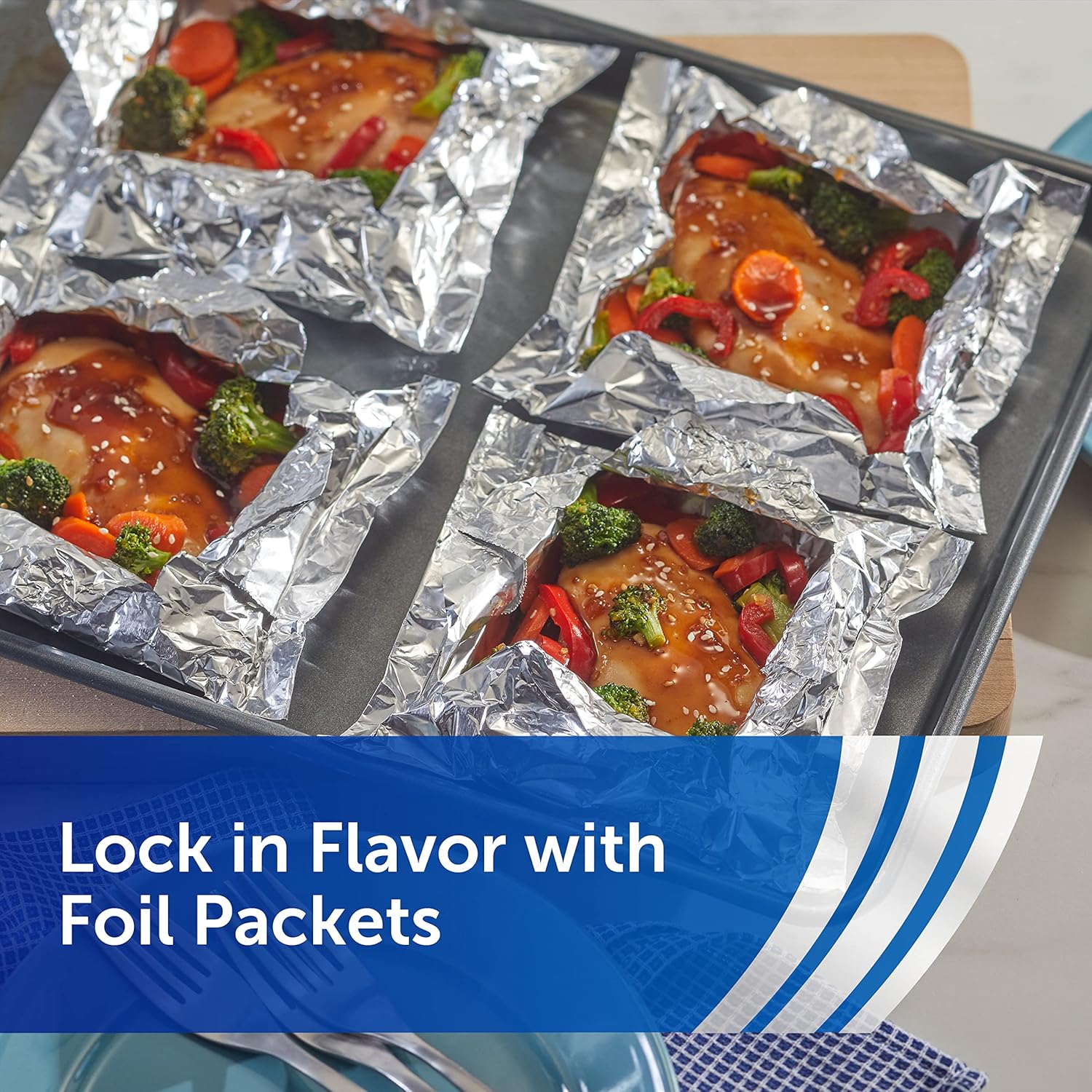Reynolds Wrap Aluminum Foil Roll - Everyday Strength, Freezer & Grill Safe, 12 Inches Wide | 100 Sq. Ft.