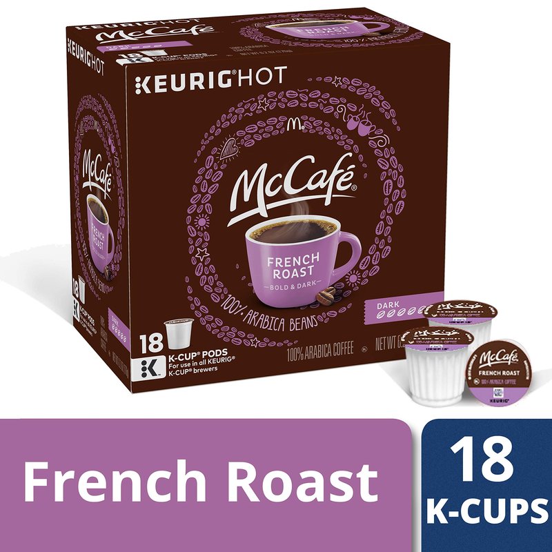 McCafé French Dark Roast K-Cup Coffee Pods (72 Pods, 4 Packs of 18)