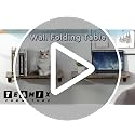 Wall Mounted Folding Table, Space-Saving Floating Desk for Small Spaces