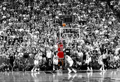 Michael Jordan Large Sports Poster - Unframed Canvas Wall Art Decor for Bedroom & Gym (24"x32")