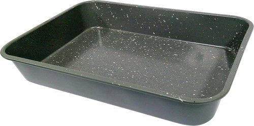 CasaWare Grande Lasagna Pan - Extra Large 18 x 12 x 3-Inch, Ceramic Coated Non-Stick | Silver Granite