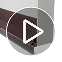 Under Door Draft Stopper with Brush - 39" Self-Adhesive Door Sweep
