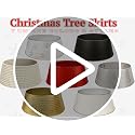 InSideOut Black Christmas Tree Collar - Modern Metal Xmas Tree Skirt, 10" H x 21" Top Ø 27" Base