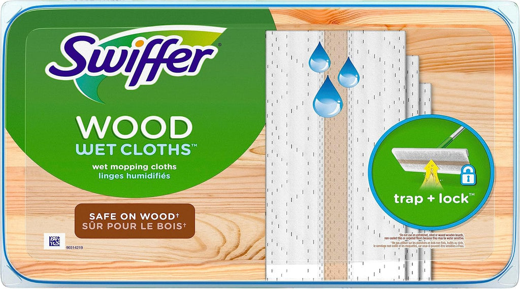 Swiffer Heavy Duty Mop Refills - Multi-Surface Wet Cloths for Effective Floor Cleaning | 20 Count