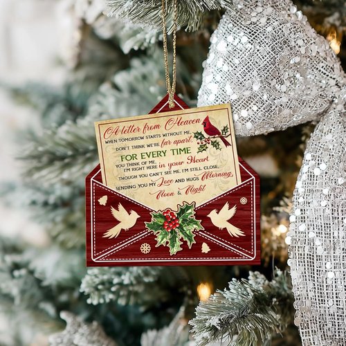 Hyturtle Memorial Christmas Ornament 2025 - Cardinal Tree Decoration for Loved Ones | Sympathy Holiday Keepsake