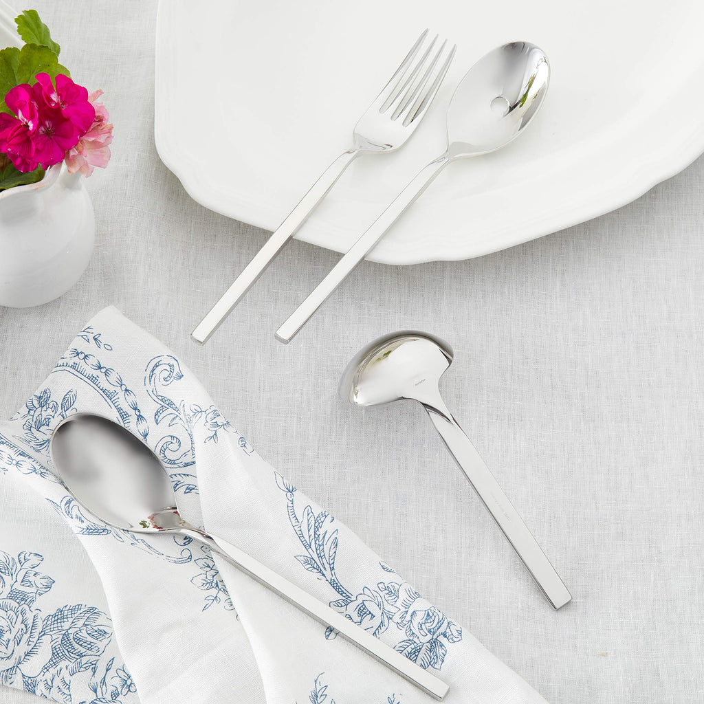 Villeroy & Boch New Wave Serve Set, 18/10 Stainless Steel, 4-Piece, Silver