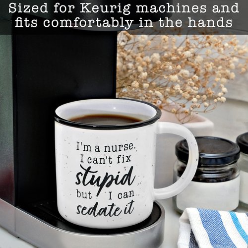 MAINEVENT I'm a Nurse Mug 11 Ounce, Funny Nurse Coffee Mug, Coffee Mug Nurse, I Am RN Mug for Women and Men, RN Gift