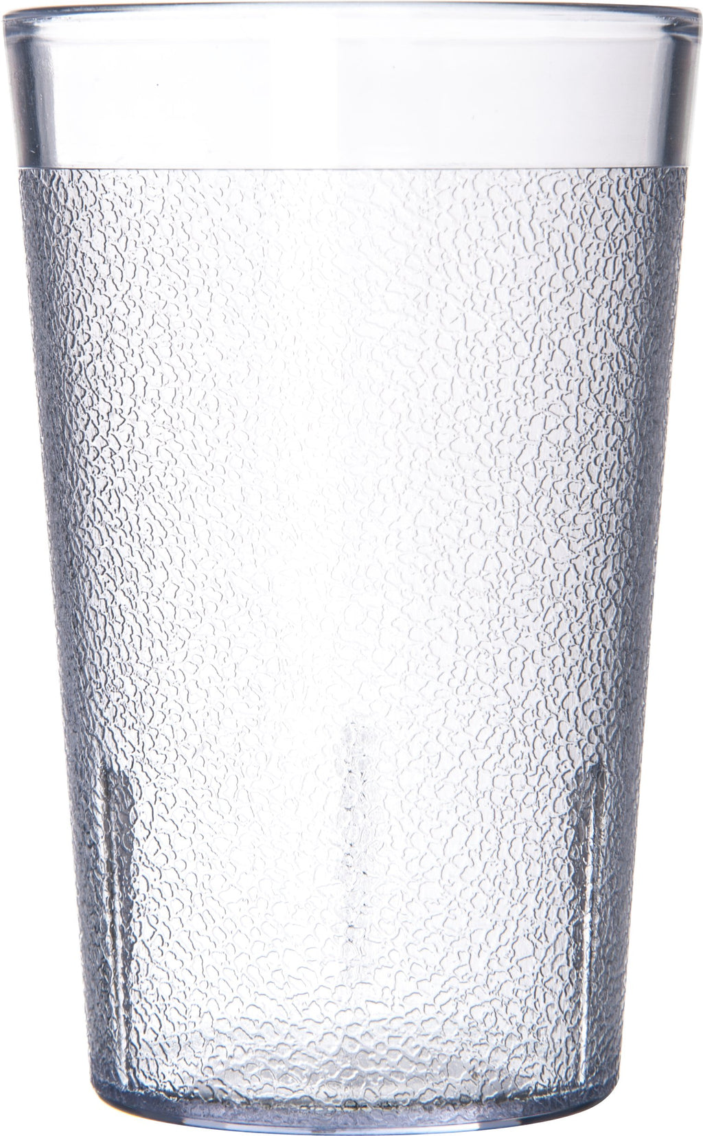 Carlisle FoodService Products Stackable Stackable Tumbler Plastic Tumbler with Pebbled Exterior for Restaurants, Catering, Kitchens, Plastic, 9.5 Ounces, Clear, (Pack of 72)