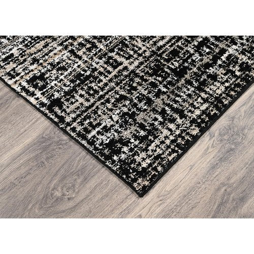 Garland Rug Rumba Black/Earth Tones 6 Ft. X 9Ft. Modern Abstract Area Rug – Soft, Anti-Skid,Carpet for Living Room, Bedroom, Dining Room, Farmhouse, Nursery –Non-Shedding Indoor Floor Rug