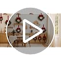 6-Piece Mini Christmas Candle Wreaths with Berries and Pinecones, 3.1 Inch