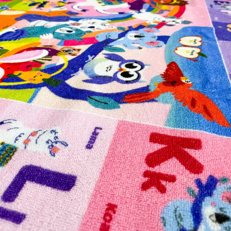QUOKKA Small Classroom Girl Rug for Kids - 60x41 ABC Rugs for Playroom - Bedroom Alphabet Learning Area Rug - Girls Toddler Rugs Boys and Girls - Kids Room Carpet