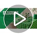 PurpleEssences 18x18 in Green Cloth Dinner Napkins Set of 12 - St Patrick's Day