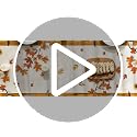 210 GSM Fall Table Runner 13x72 Inch Beige Polyester Home Decor