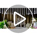 100 Pcs Acrylic Hanging Crystal Garland Strands for Chandelier Decor