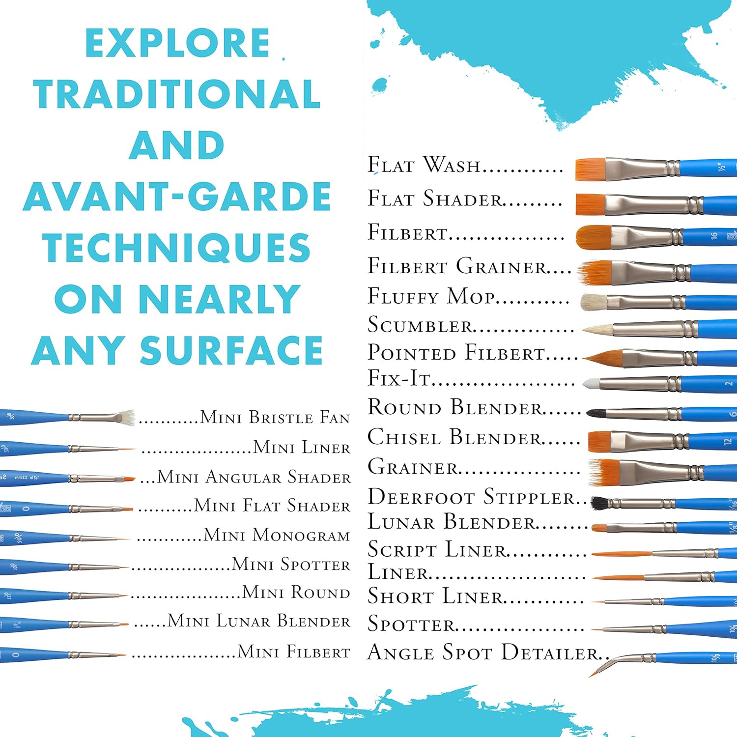 Princeton Select Artiste 3750 Paint Brush - Versatile Liner for Acrylic, Watercolor & Oil - 0 Size