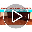 Under Door Draft Stopper 36 Inch - Insulated Door Sweep & Draft Blocker