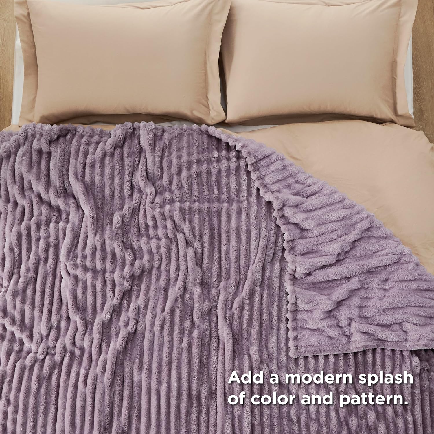 Bedsure GentleSoft Full Blanket - Cozy Light Purple Throw for Women | Soft & Large 84x90 Inches