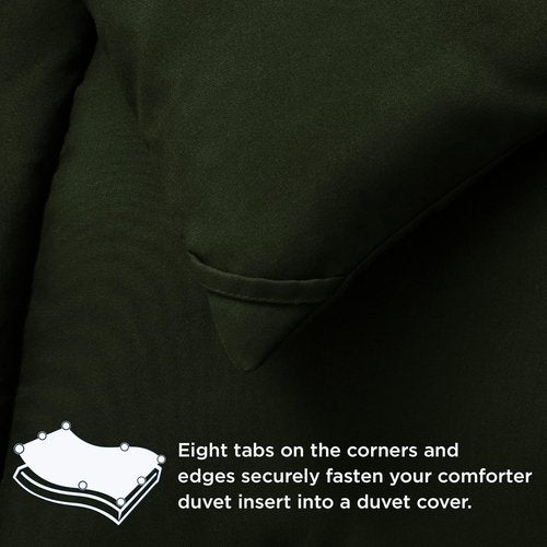 Bedsure Comforter Duvet Insert - Quilted Twin Size All-Season Down Alternative Bedding, Olive Green 88 x 68 Inches