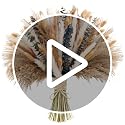 126pcs Dried Pampas Grass Bouquet - Fluffy Boho Floral Decor for Home
